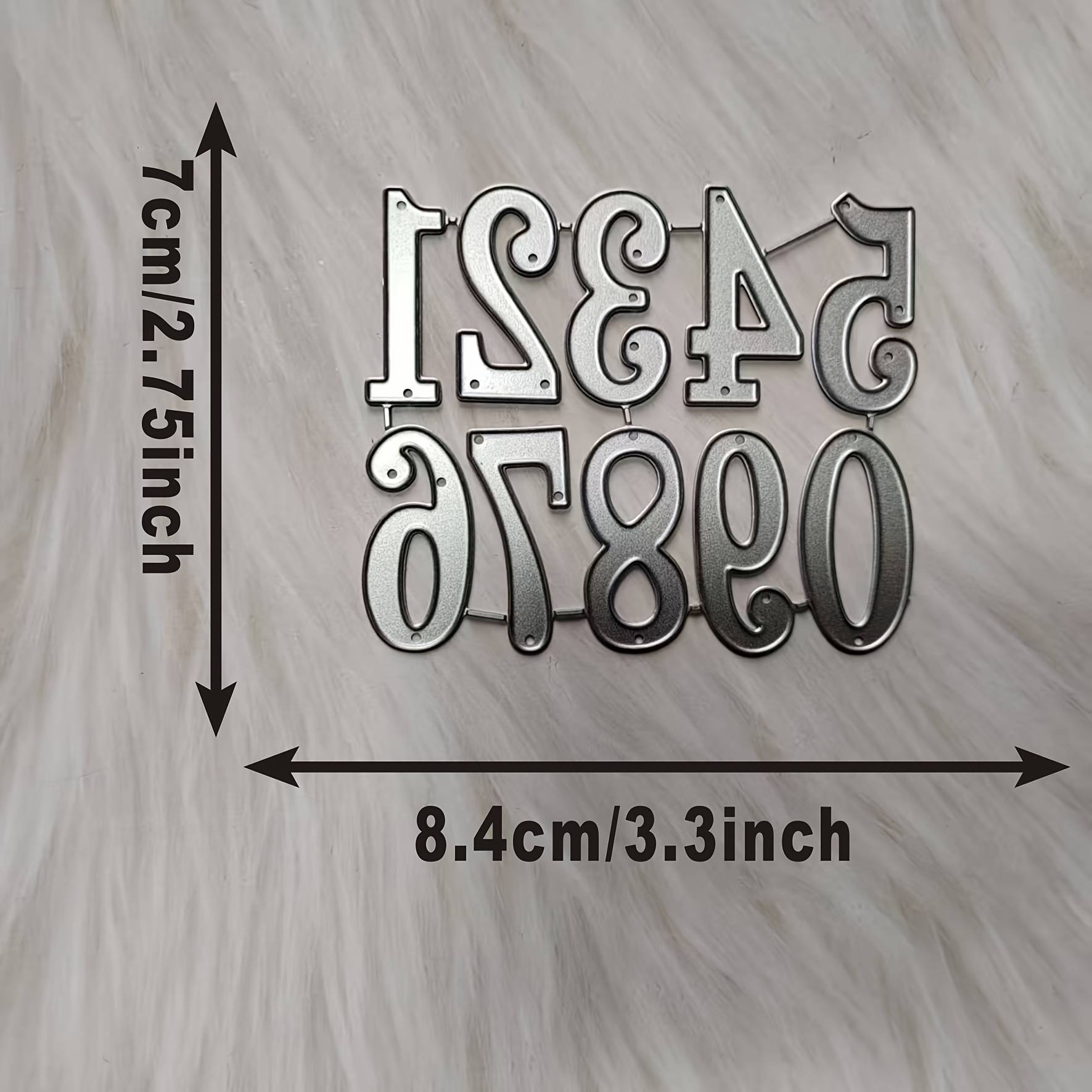 0-9 Numbers A Papercraft Embossing Cutting Template Greeting Card Diy Album Photo Album Decorative Embossing Mold Frame Lace Handmade Molds