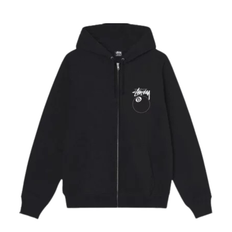 Stüssy 8 Ball Zip Hoodie Black - XL