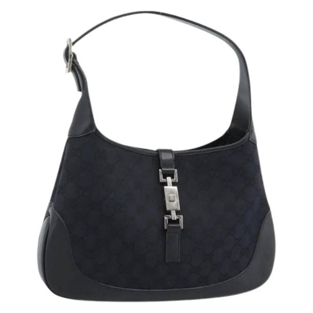 Gucci Vintage - Pre-owned GG Canvas Axelremsväska Vintage - Dam - ONE Size - Läder