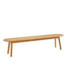 HAY - Triangle Leg Bench - Oiled Oak - 200x40 cm - Bænke - Simon Jones Studio - Træ farvet - Træ