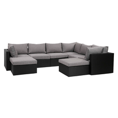 Billy Mega Modul Loungesæt inkl. EASY DRY hynder - Sort