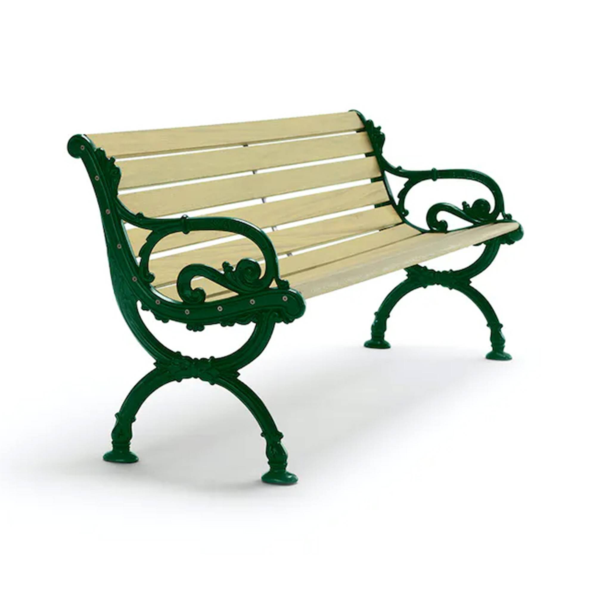 Byarums Bruk - Soffa Byarum 185 cm Impregnerad Furu/Grönlackerad Aluminium - Utomhussoffor