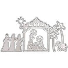 Sk&#xE4;rmallar stencilmall scrapbooking pr&#xE4;glingsmaskin pr&#xE4;gling av stencilstensiler, f&#xF6;r sizzix big shot / cuttlebug / a