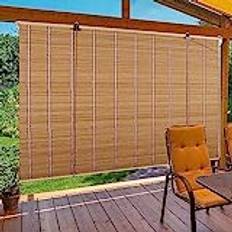 Bambu rullgardin, retro bambupersienner i bambu, bambupersienn utomhus, väderbeständig, insynsskydd, solskydd, bambupersienn för dörr och fönster
