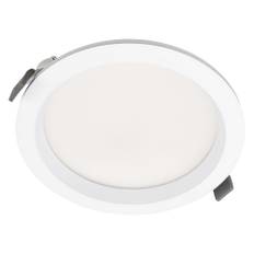 Ledvance LED Downlight Comfort Opal Aluminium Hvid 18W 2160lm 95D - 930 Varm Hvid | Udsnit 150mm - IP44 - Bedste Farvegengivelse - Dali Dæmpbar
