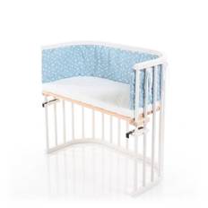 babybay Original Beistellbett, weiß lackiert mit Liegefläche aus Zirbelkiefer