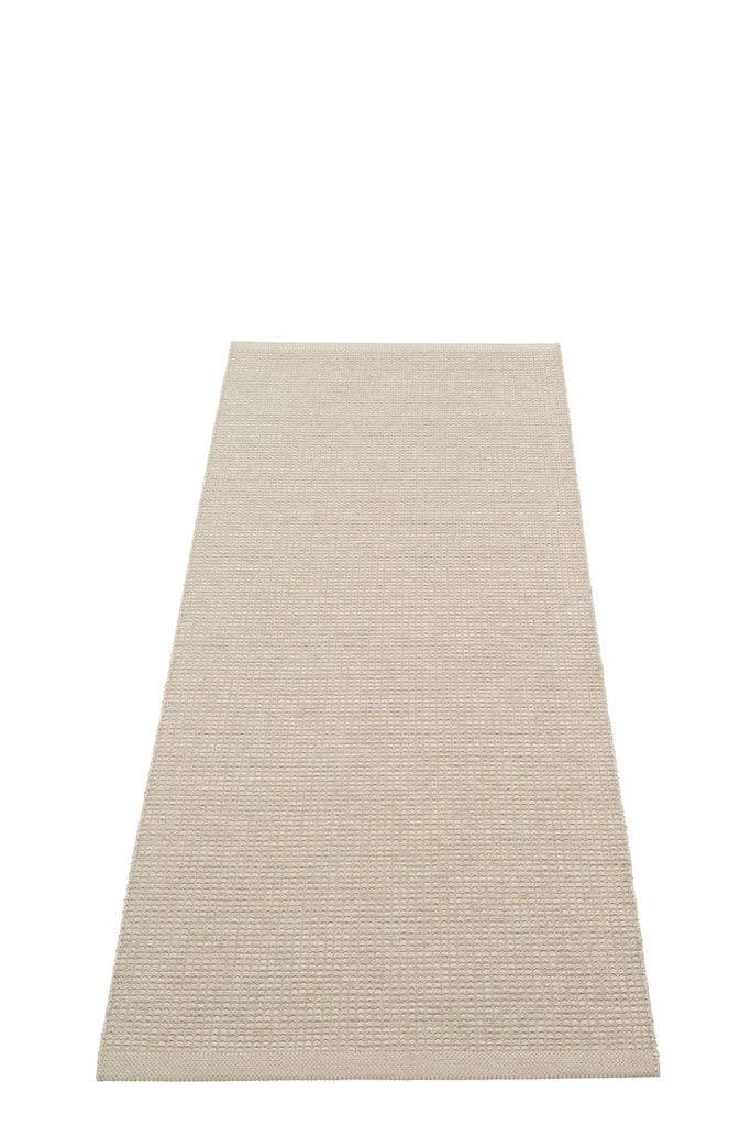 Pappelina Emm plast løber 70 cm bred - Linen/Linen metallic / 70x180 cm
