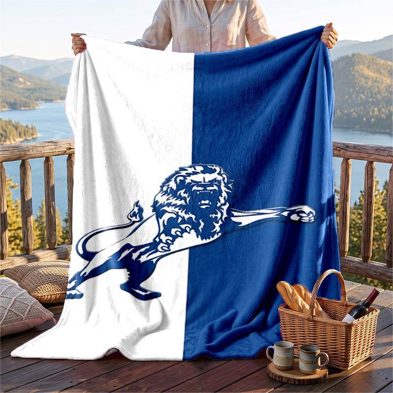 Varm Flanellduk Millwall Mönster, Lätt Bekväm Pläd för Säng Soffa