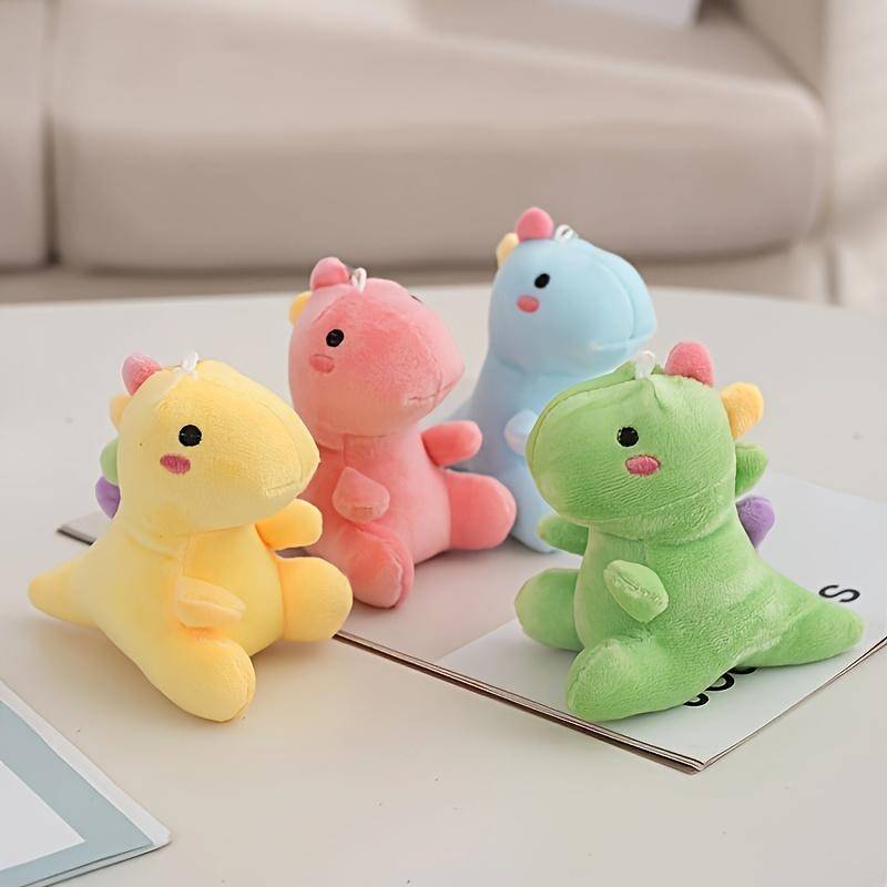 1 Random Color Cartoon Dinosaur Pet Plush Toy for Pet Interactive Play 1pcs random color