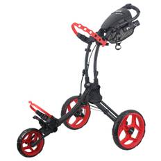 Clicgear Black and Red Lightweight Rovic RV1C 2.0 Compact Push Golf Trolley, Size: 60x38x33cm | American Golf