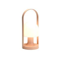 Follow me bordlampe pale pink Portable