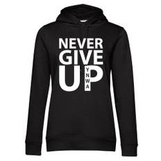 Hoodie Never Give Up Liverpool | Dam - Svart - XS