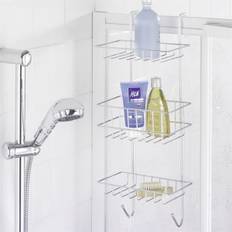 Shower caddy med 3 hylder til bruserdør - REVIGO, chrome