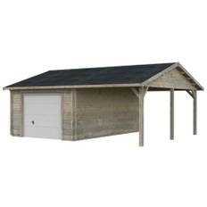 Garage m/ledhejseport, Roger, 35,2 m², grå
