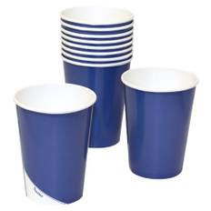 Engångsartiklar till fest, blå, Pappmuggar (10-pack)