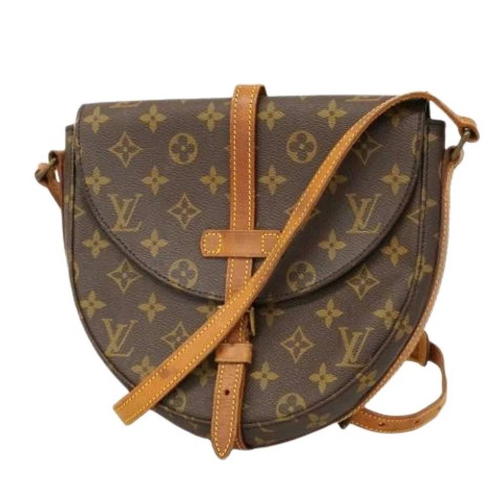 Louis Vuitton Vintage, Vintage , Dam, ONE Size, Läder, Pre-owned Chantilly MM Axelremsväska