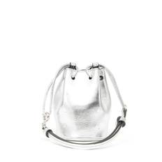 Maison Margiela - liten bucketbag - herr - kalvskinn/polyester - one size - Silverfärgad