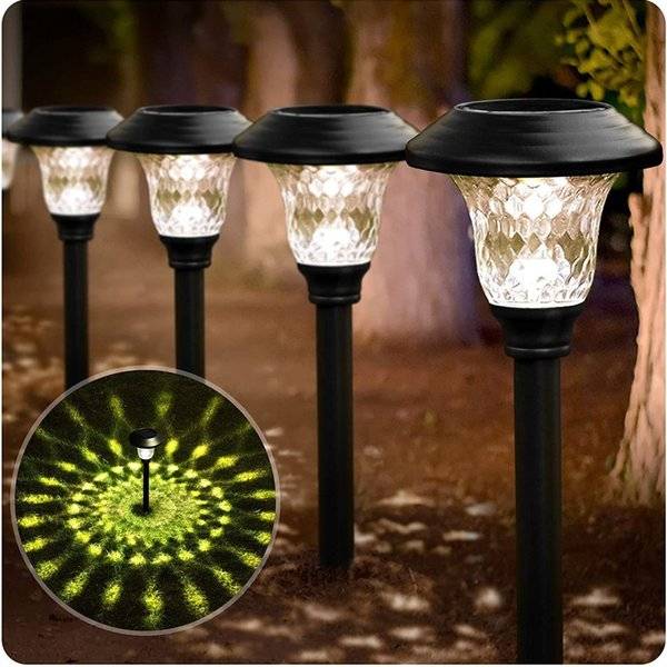 2Pcs Super Clear Sunlight Led IP65 Waterproof Outdoor stainless steel Gazon lamp Cool white light Wide angle