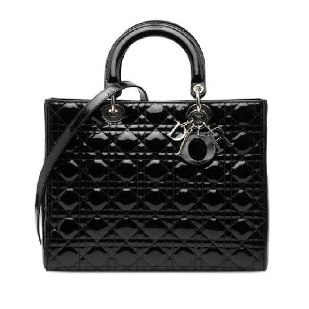 Dior Vintage Pre-owned Vintage Læder Håndtaske - Vintage - Dame - Sort - ONE SIZE - Læder