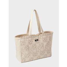 Humdakin - Maxi Tote Bag - Light Stone - Peony Quilt