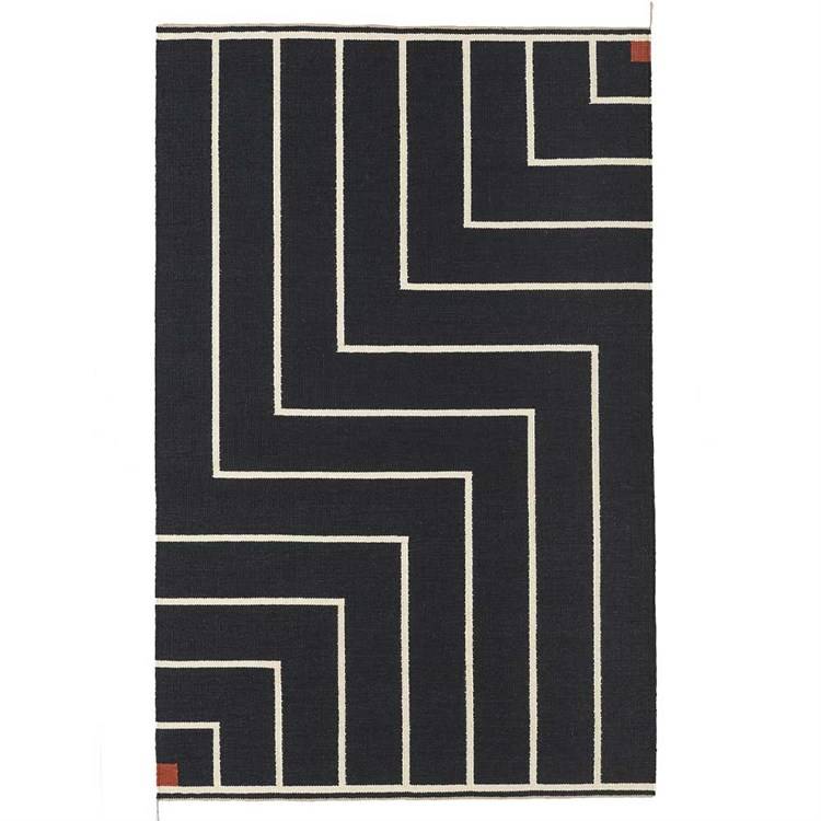 Nordic Modern x Vibeke Klint VK1 Gulvtæppe Black/White 200x310 cm