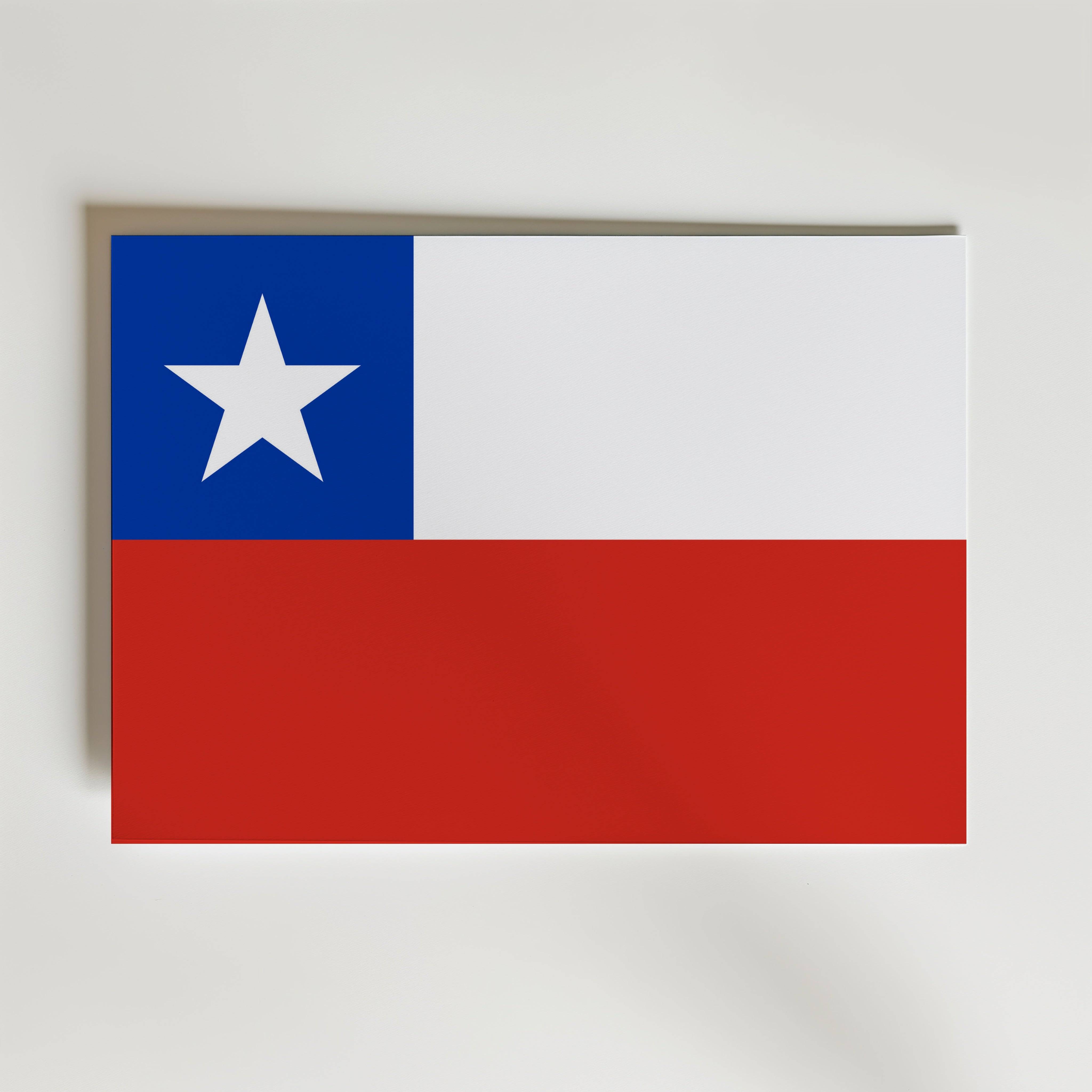 Chile National Flag Poster - Poster 100x70 cm
