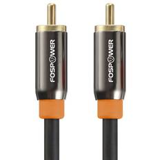FosPower RCA Speaker Cable Subwoofer Coaxial Cable Coaxial Digital Audio Cable-1m (Black)
