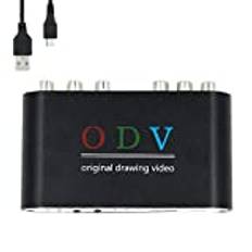 Mcbazel ODV Komposit RCA/S-Video/YPbPr till HDMI-omvandlare