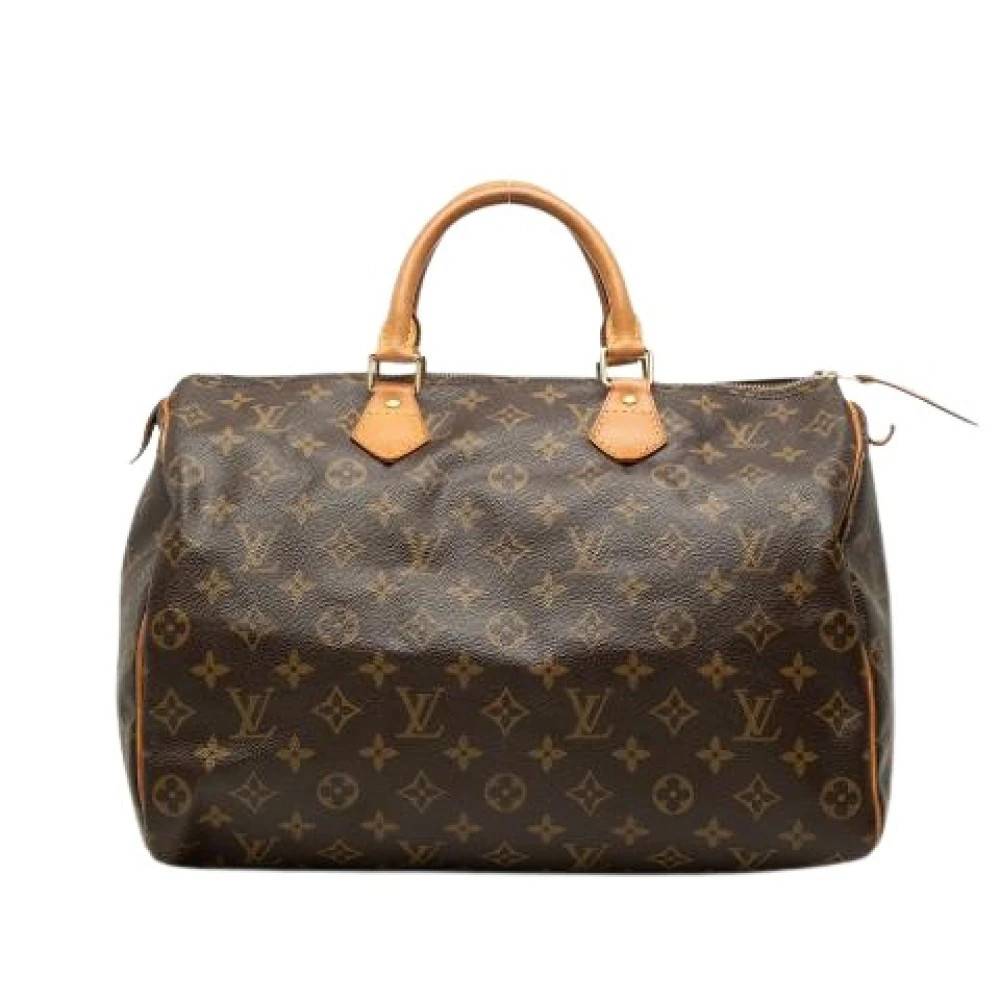 Louis Vuitton Vintage Pre-owned Speedy 35 - Vintage - Dame - Brun - ONE SIZE - Læder