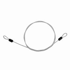 Cycling Sports Internal Steel Wire and External Plastic Security Loop Cable Bicycle Scooter Lock silver