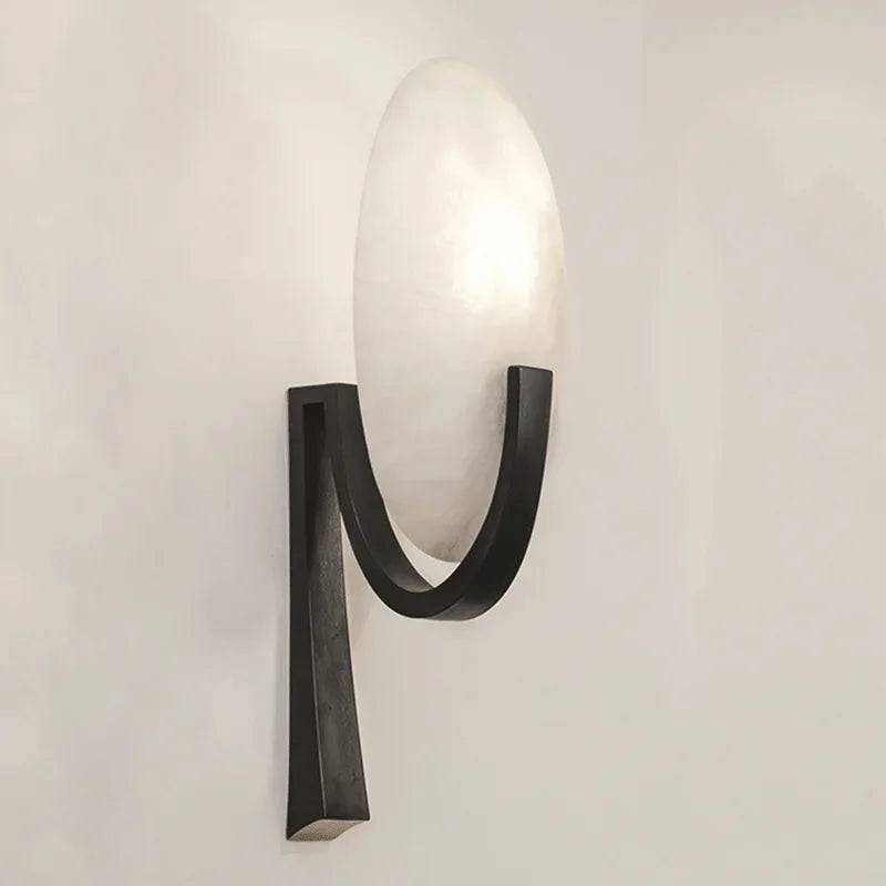 NordicGlow - Marmorpyramidlampa med modern touch - 50CM Svart / Varmt ljus / 100-260v
