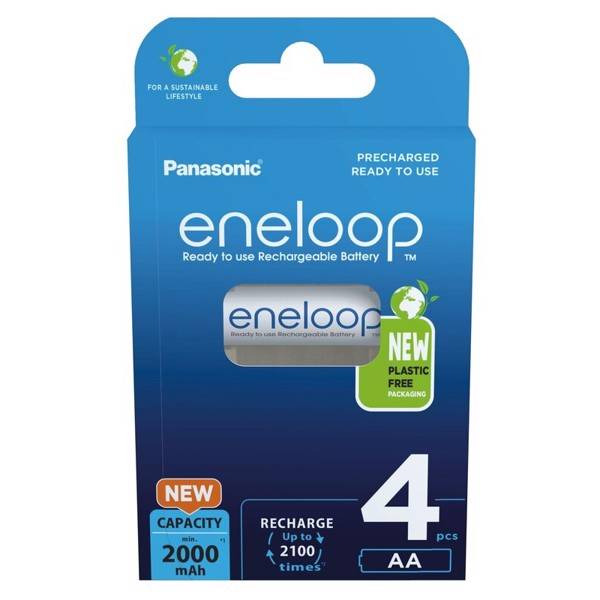 Panasonic Eneloop LR06 / AA batterier 2000 mAh (40 stk pakning)