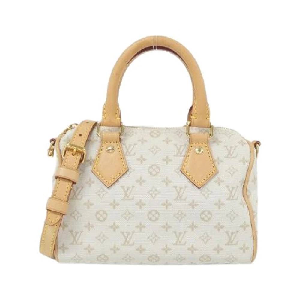 Louis Vuitton Vintage Pre-owned Monogram Speedy Bandouliere Boston Taske - Vintage - Dame - Beige - ONE SIZE - Uld