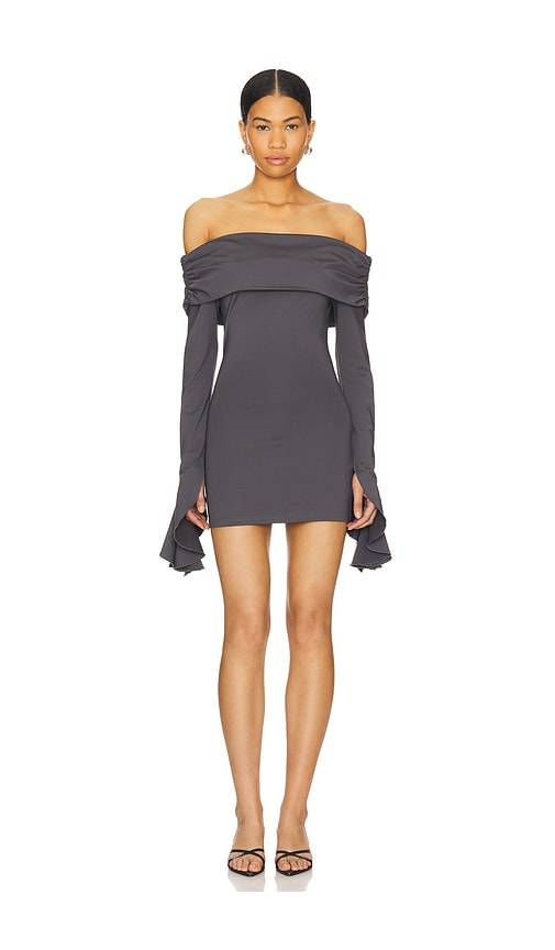 superdown Yuka Mini Dress in Slate. Size L. Also in M.
