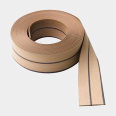 Teakimitation ISITEEK 2 x 45, svart foglinje, 11 meter, (1 m²)