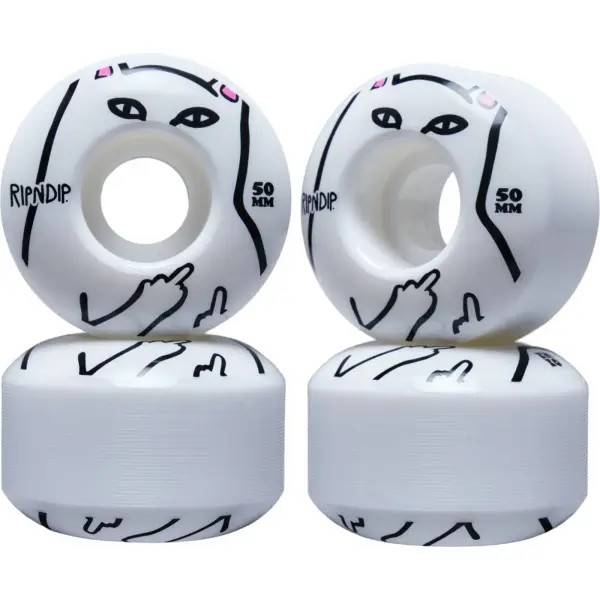 Skateboard Hjul RIPNDIP Lord Nerm 99A 4-Pak (50mm - Hvid)