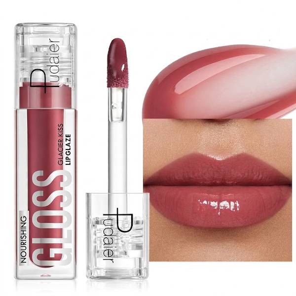 Pudaier - Extra Shine Lip Gloss - 4g - 05 Muted Flame - Brown
