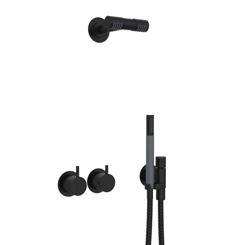 Takduschset Vola 2471-081D för Inbyggnad Mattsvart