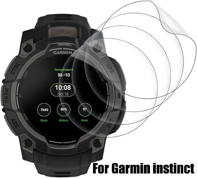 1-5Pcs Hydrogel Film For Garmin Instinct 3 AMOLED SOLAR 50mm 45mm Protection Watch Film Screen Protector Accessories