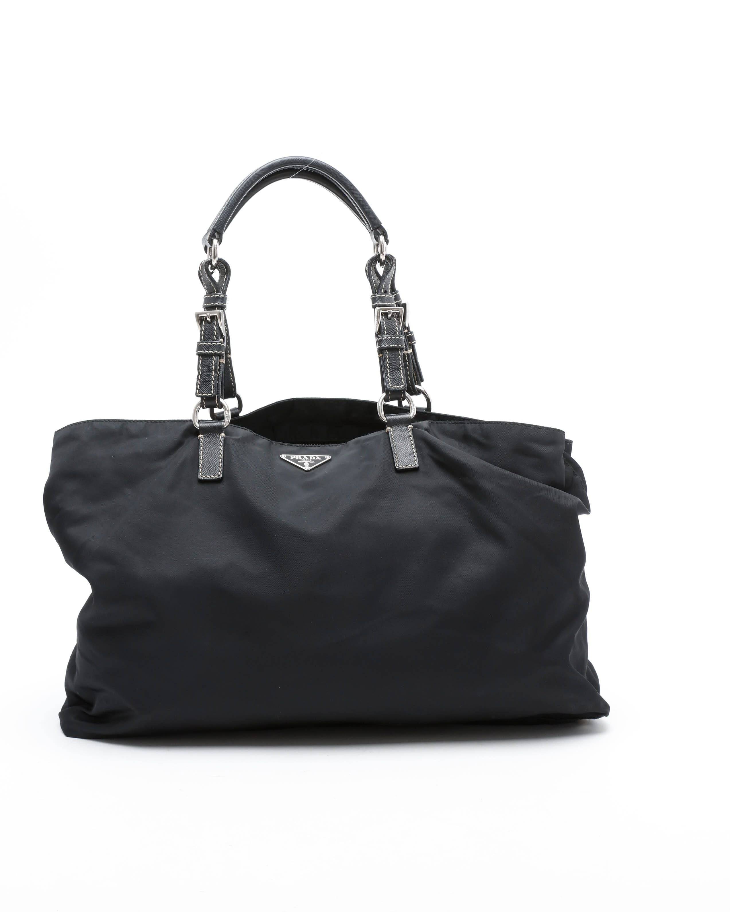 Prada Tessuto Tote Bag - Black (One Size)