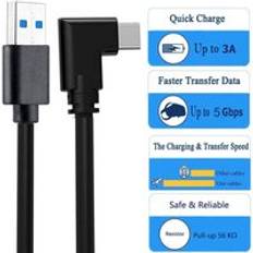 5m datalinje för oculus quest 2 link vr headset laddningskabel usb 3.0 typ c dataöverföring usb-a typ-c kabel vr tillbehör