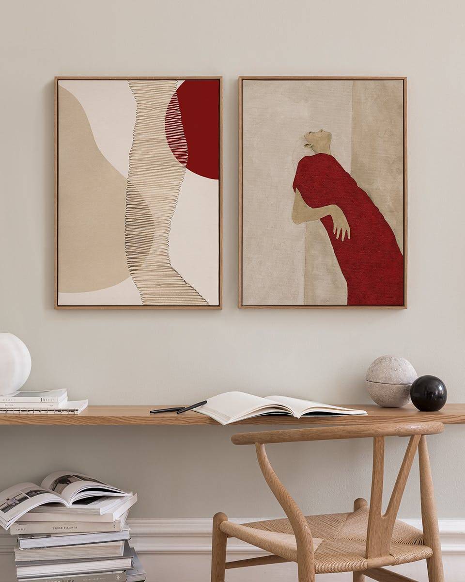 Red Duo Canvas Duo (50x70 cm - Ekram)