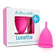 Lunette Menstruationskopp Modell 2 för Normal Eller Kraftig Blödning - Specialutgåva, rosa