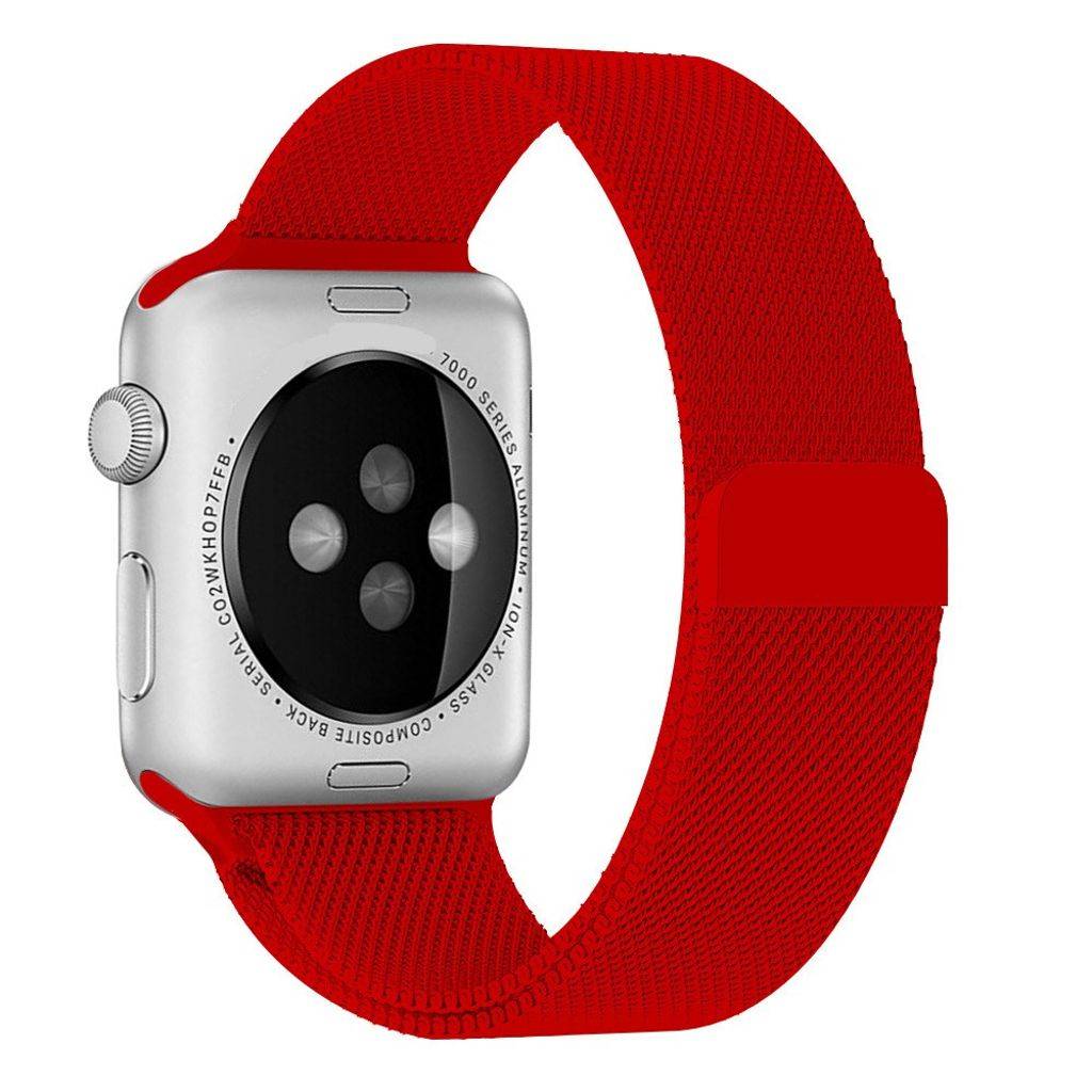 JLT Apple Watch 38/40/41/42mm Milanese Urrem - Rød