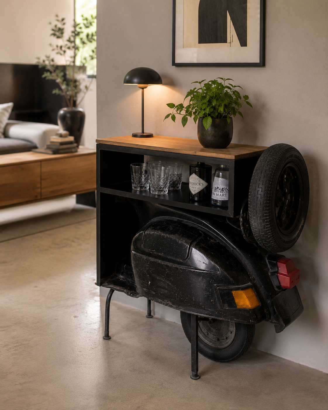 Yuri disk af scooter bagende |.