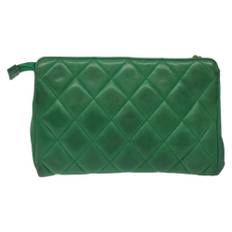 Chanel Vintage Clutch Stl. - Kuvertväskor Från Magasin - Green (W 20cm x H 13cm x D 2cm)