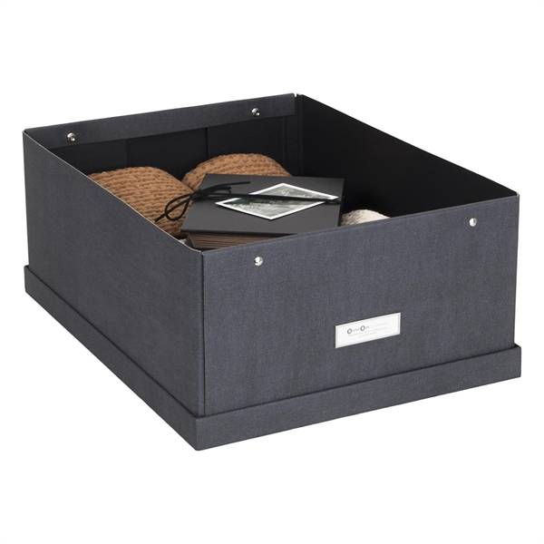 Bigso Box of Sweden - Opbevaringskasse Large - Katrin - Sort