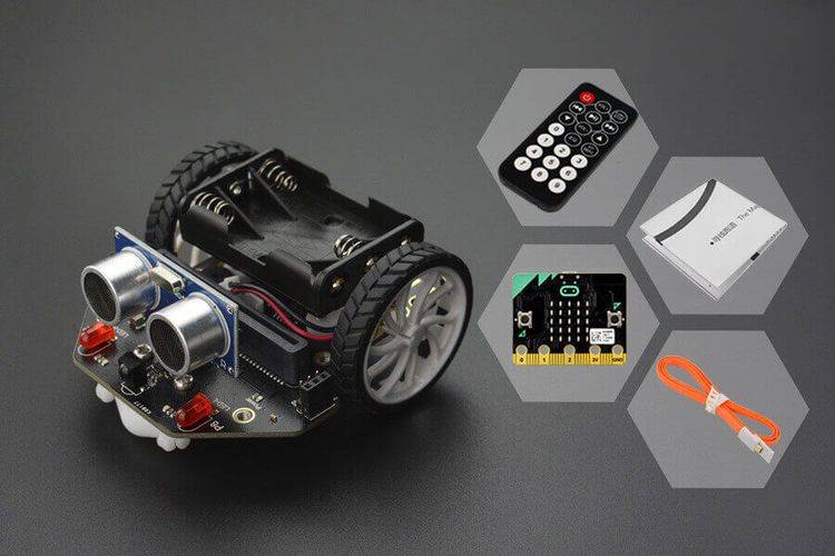 Micro:bit Maqueen robot (with micro:bit/IR Remote Controller)