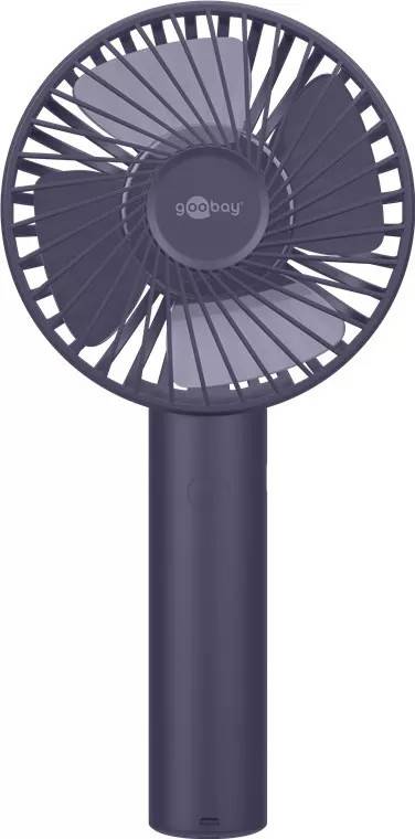 USB-handfläkt med stående funktion, blå