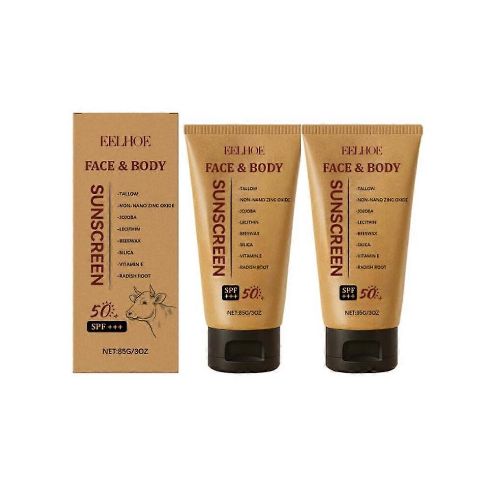 (2pcs) Mineral Tallow Sunscreen SPF 50+++ - Organic Reef Safe for Face & Body